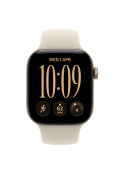 Apple Watch Series 12 GPS 46mm Light Gold Aluminium Case with Sand Sport Band M/L MJEP4 